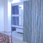 Bedroom with patterned curtain - غرفة نوم بستارة منقوشة - bedroom El Yasmeen 1 New Cairo