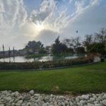 Lagoon and landscaped lawn in Villette SODIC - لاجون ومساحات خضراء في فيليت سوديك - lagoon Villette compound