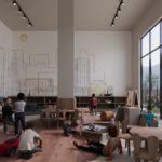 Mavi New Alamein community hall render - رندر القاعة المجتمعية في مافي العلمين الجديدة - residents facilities
