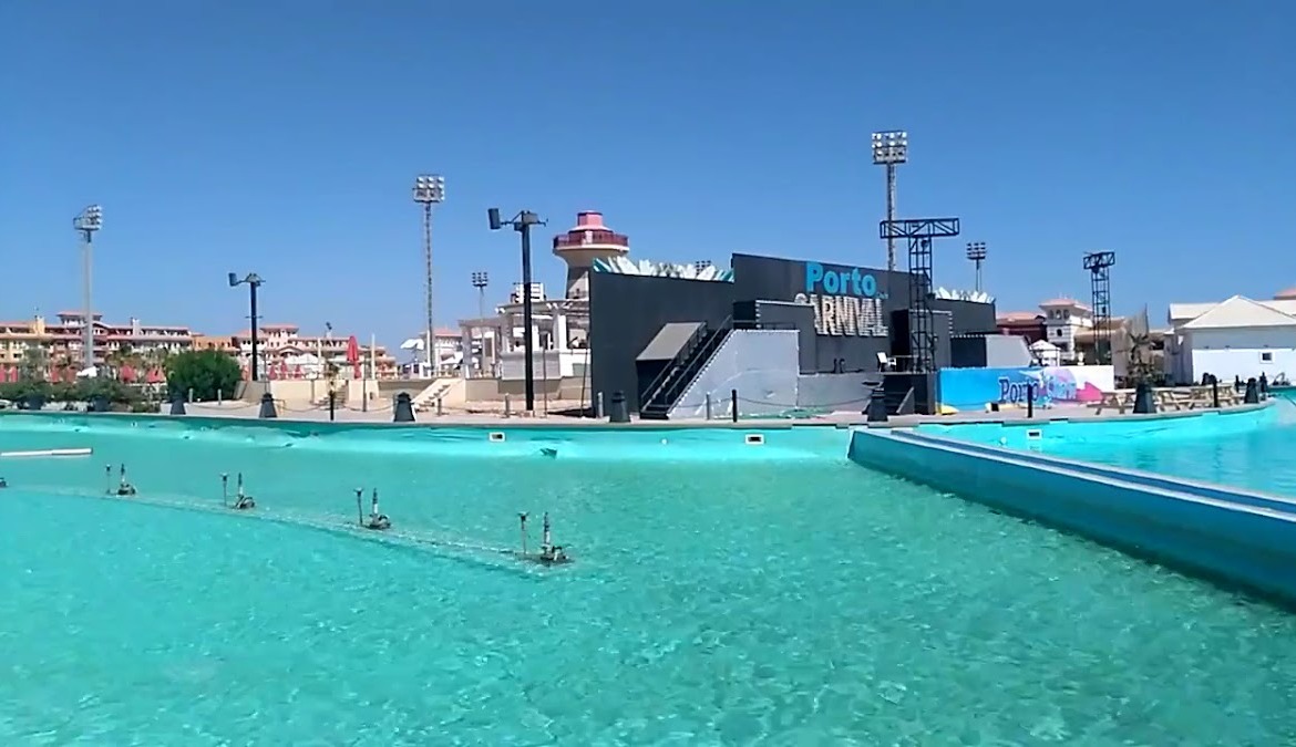 Aqua park pool with slides - apartment in Porto Sharm, Sharm El Sheikh