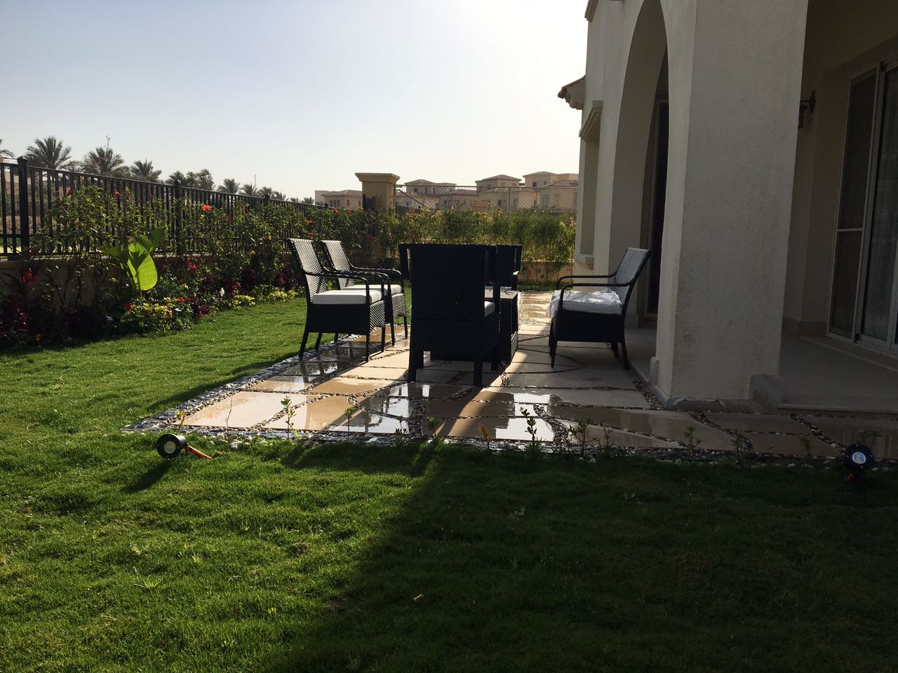 Garden seating with a barbecue grill - villa in Alba Alia, Mokattem