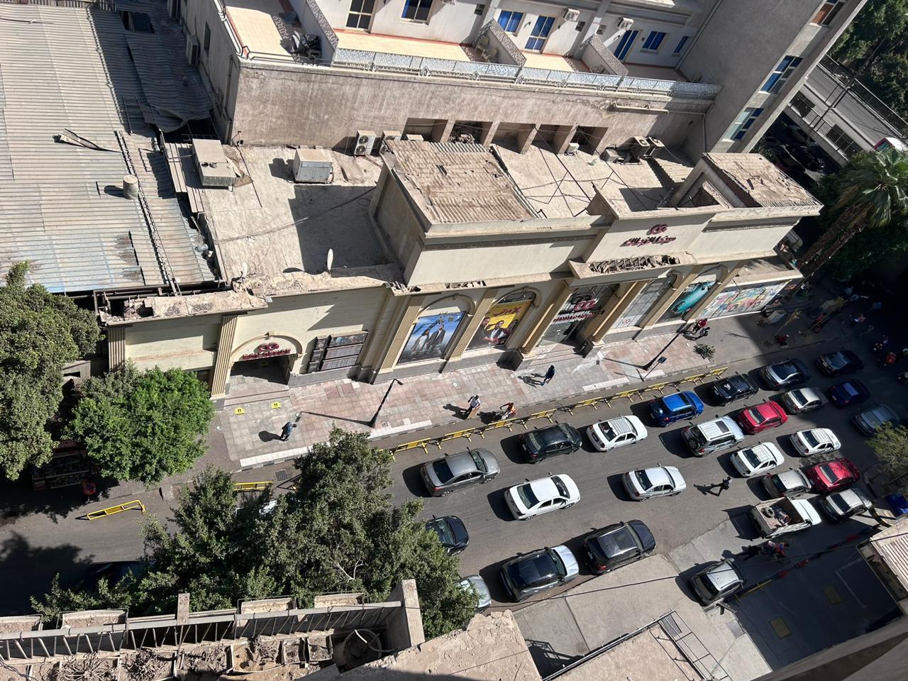 Parking area between buildings from above - shop in Zamalek