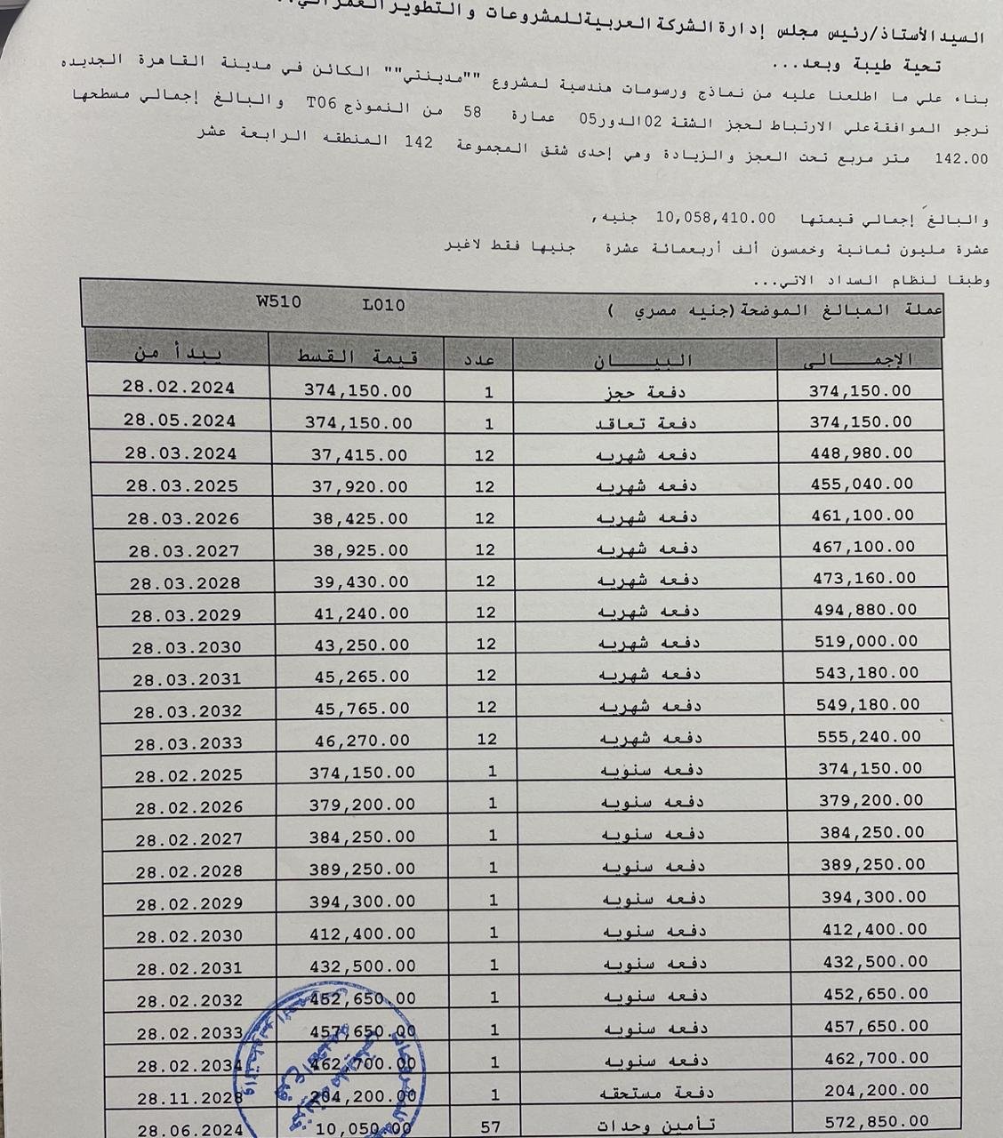 شقة 142م للبيع في New Cairo