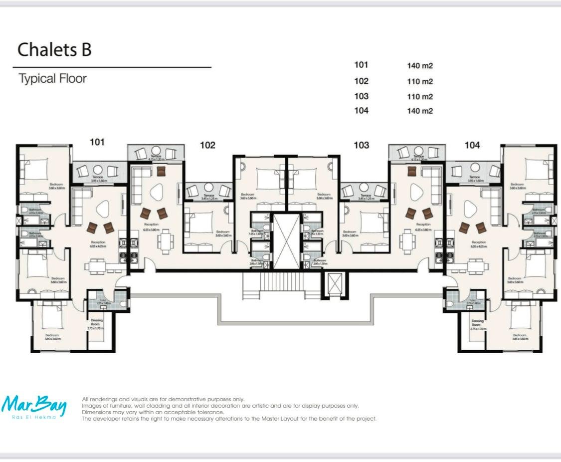 Super-Lux Chalet for Sale in Mar Bay – Al Marasem 2028