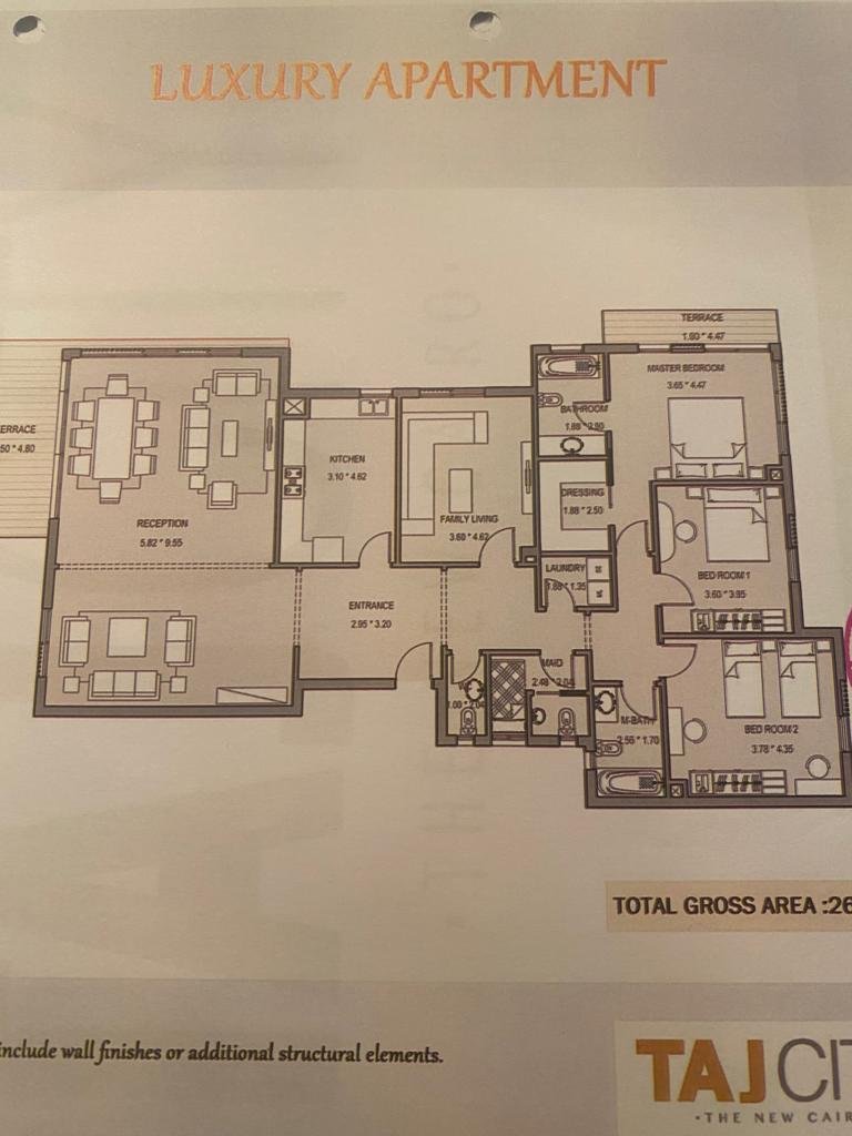 property-image-69f036801b5cc شقة 4 غرف نوم للبيع في Zone T - 264م - نصف تشطيب