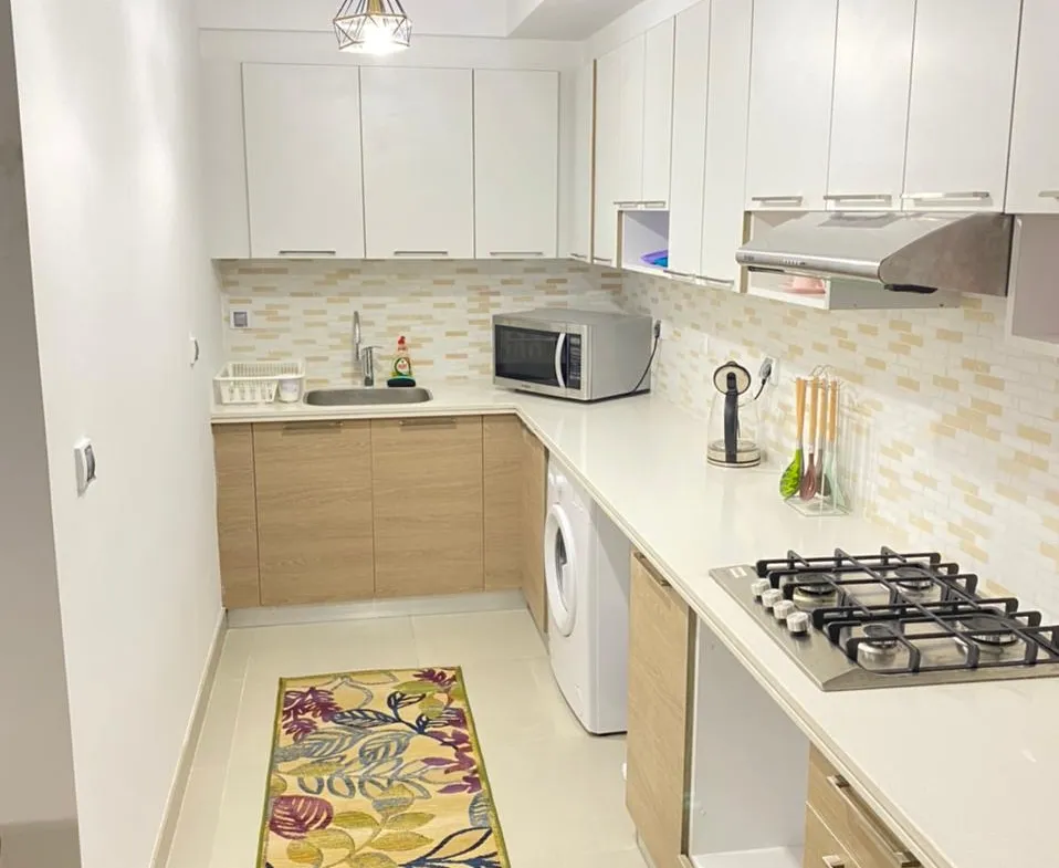 Kitchen of a furnished chalet in Marassi, North Coast