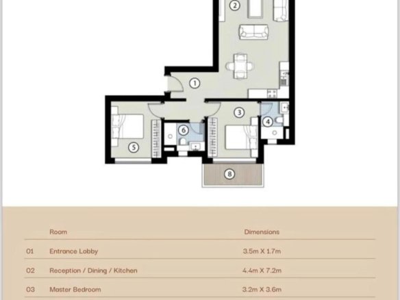 شاليه فاخر للبيع في North Coast – 127م² – 2 غرف نوم – تشطيب كامل