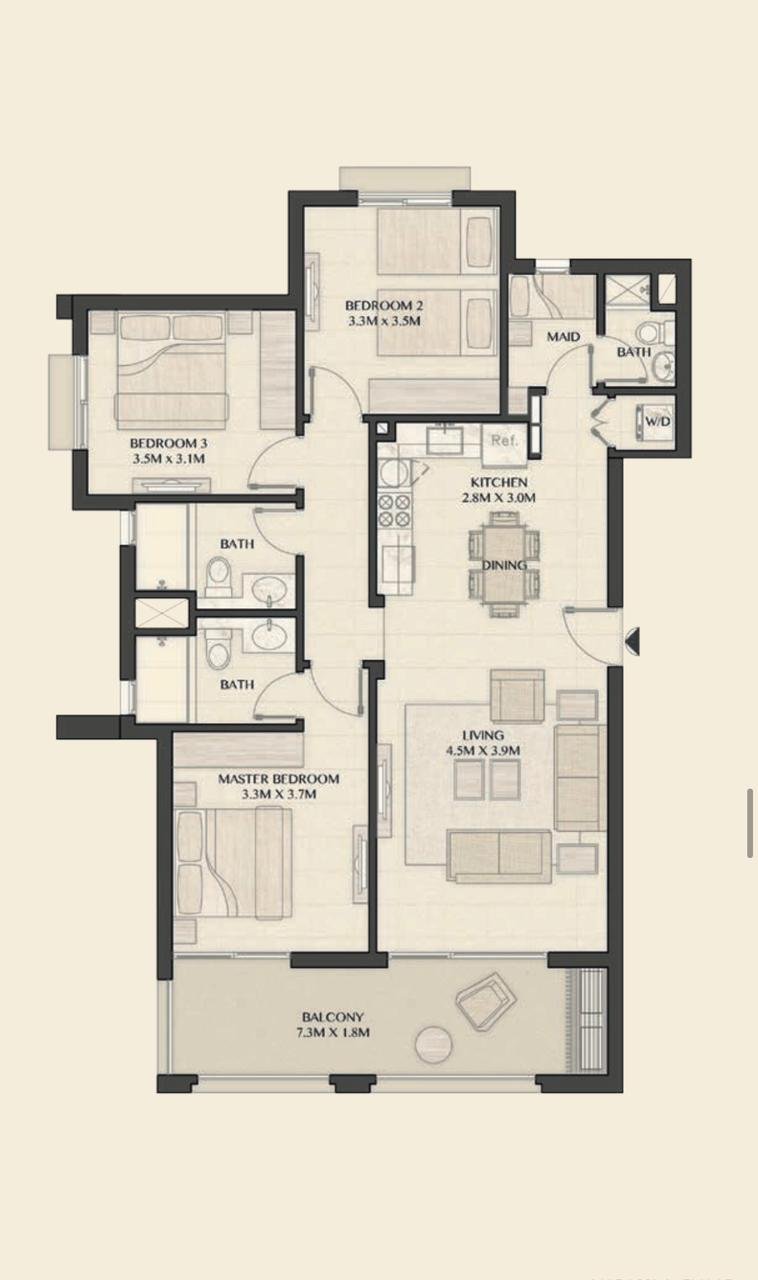 Luxury 3-Bedroom Chalet for Sale in Marassi 143m²