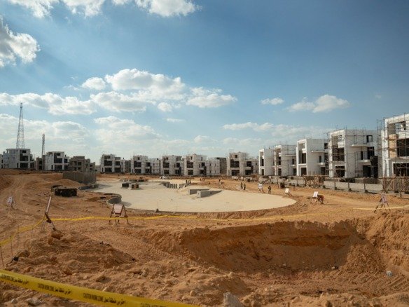 SA'ADA New Cairo - developer construction photograph from November 2025, not the listed townhouse or its view