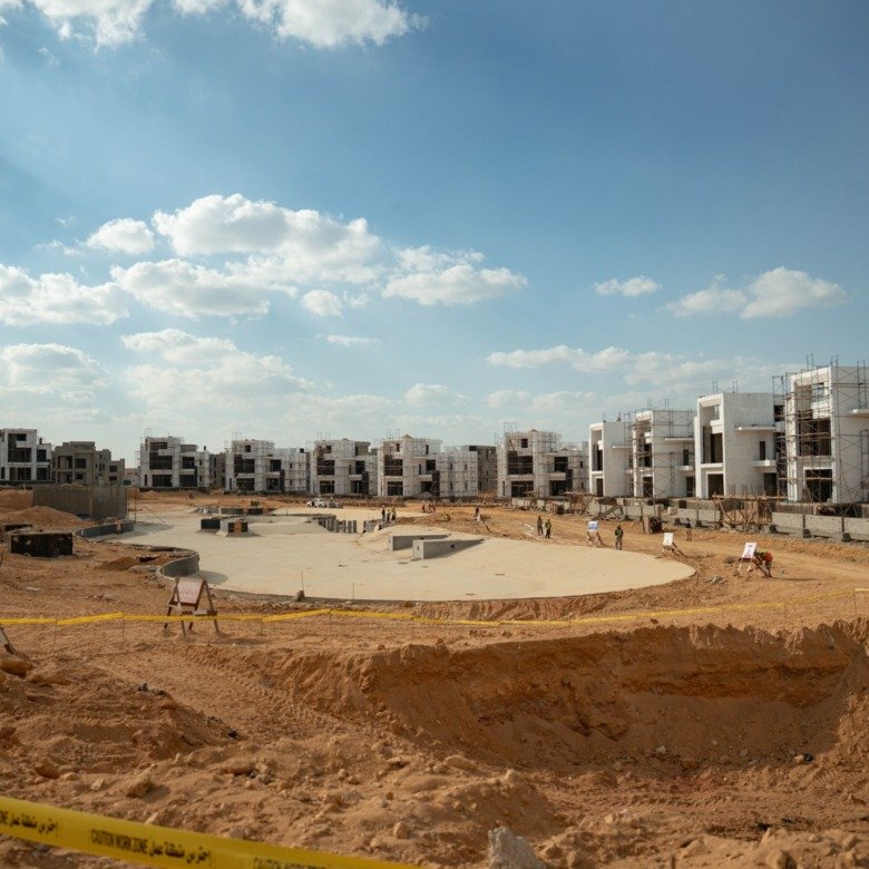 SA'ADA New Cairo - developer construction photograph from November 2025, not the listed townhouse or its view