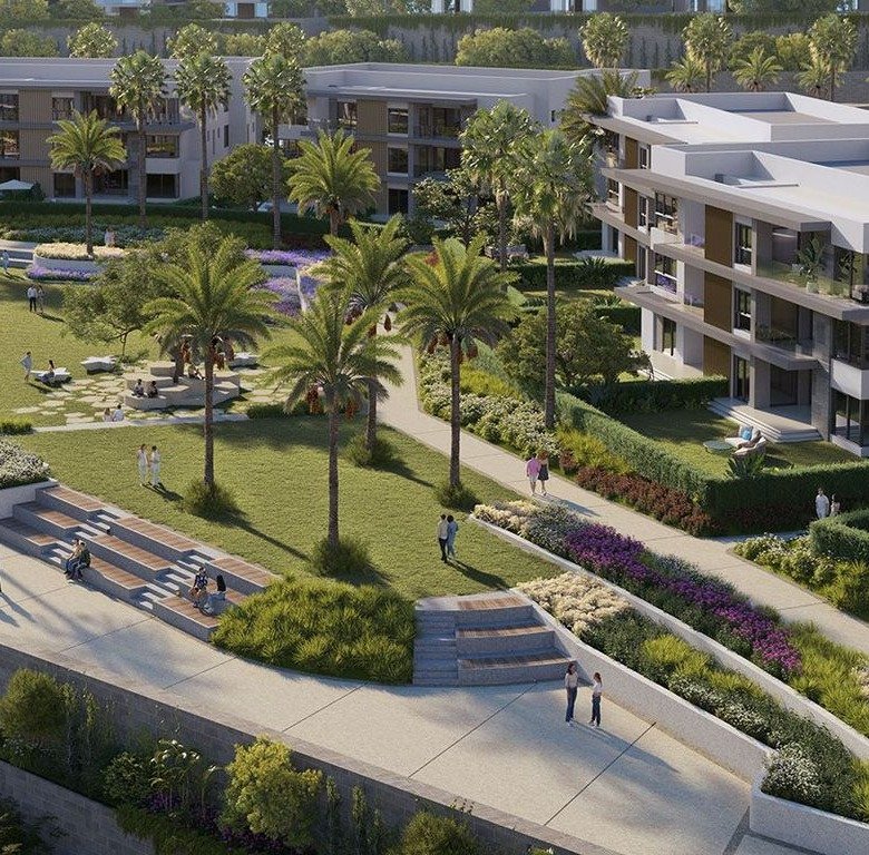 SwanLake West - developer project illustration, not the listed twinhouse or its view