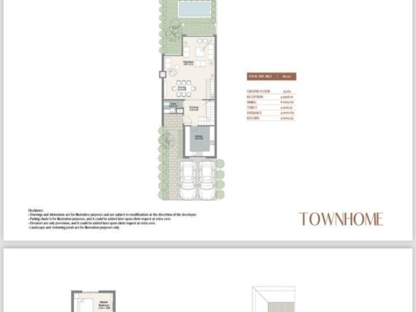 تاون هاوس فاخر للبيع في Stone Park 4 غرف نوم – 372م²