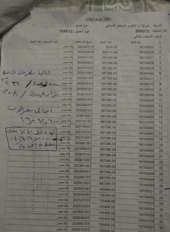 شاليه 4 غرف للبيع في سيلفر ساندز الساحل الشمالي