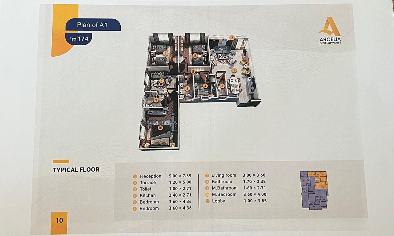 property-image-69fda62417f69 شقة ناصية للبيع في بيت الوطن الحي الخامس | 174م²