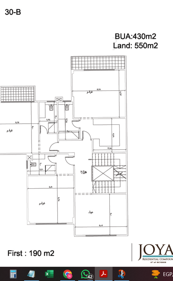 فيلا للبيع في Joya Compound ب3 طوابق و3 غرف نوم