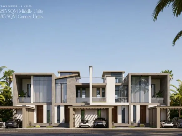 Townhouse for sale in Saada New Cairo (developer render) - تاون هاوس للبيع في ساادا القاهرة الجديدة (رندر المطور)
