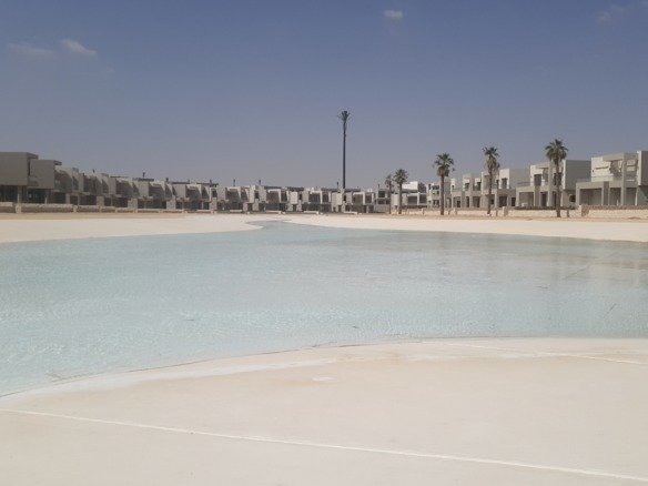 Azha Ain Sokhna lagoon project view photographed in 2022, not the listed unit
