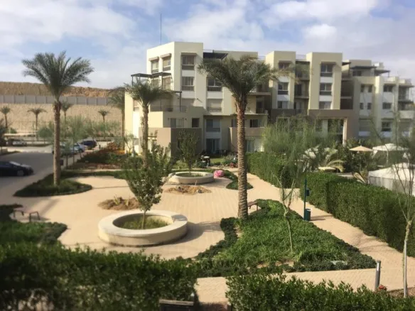 Sierras compound buildings and landscaping in Uptown Cairo - مباني ولاندسكيب كمبوند سييراز أبتاون كايرو