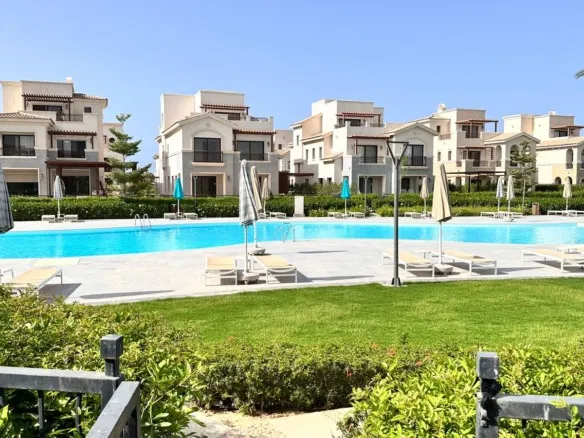 Lagoon view from townhouse in Marassi Riva - فيو لاجون من تاون هاوس في مراسي ريفا - تاون هاوس مراسي