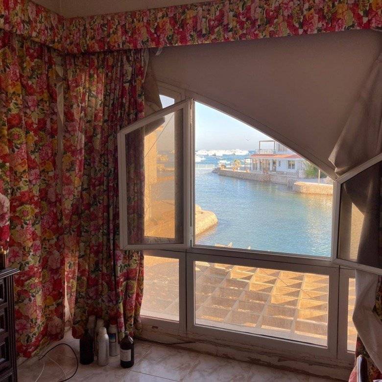Sea view from the bedroom window in Adan Beach - فيو البحر من شباك الغرفة في أدان بيتش