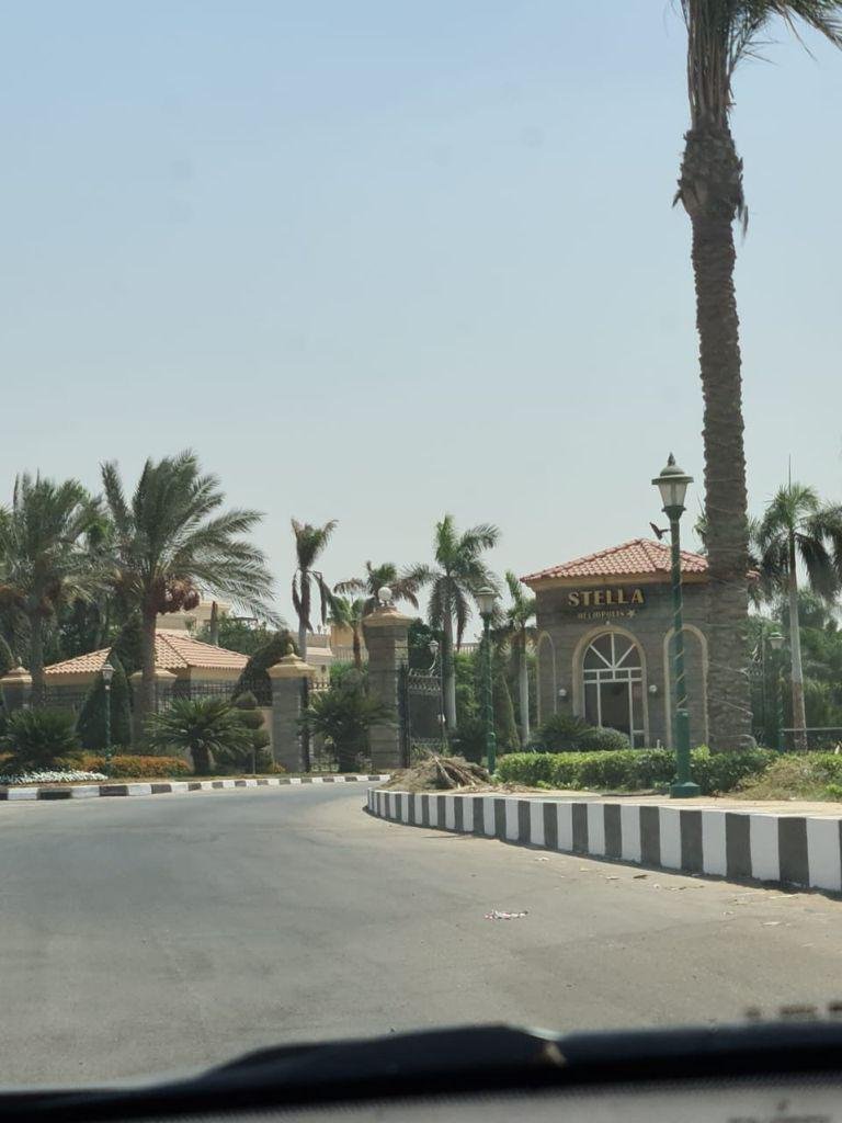 Access road with palm trees in Stella Heliopolis Compound