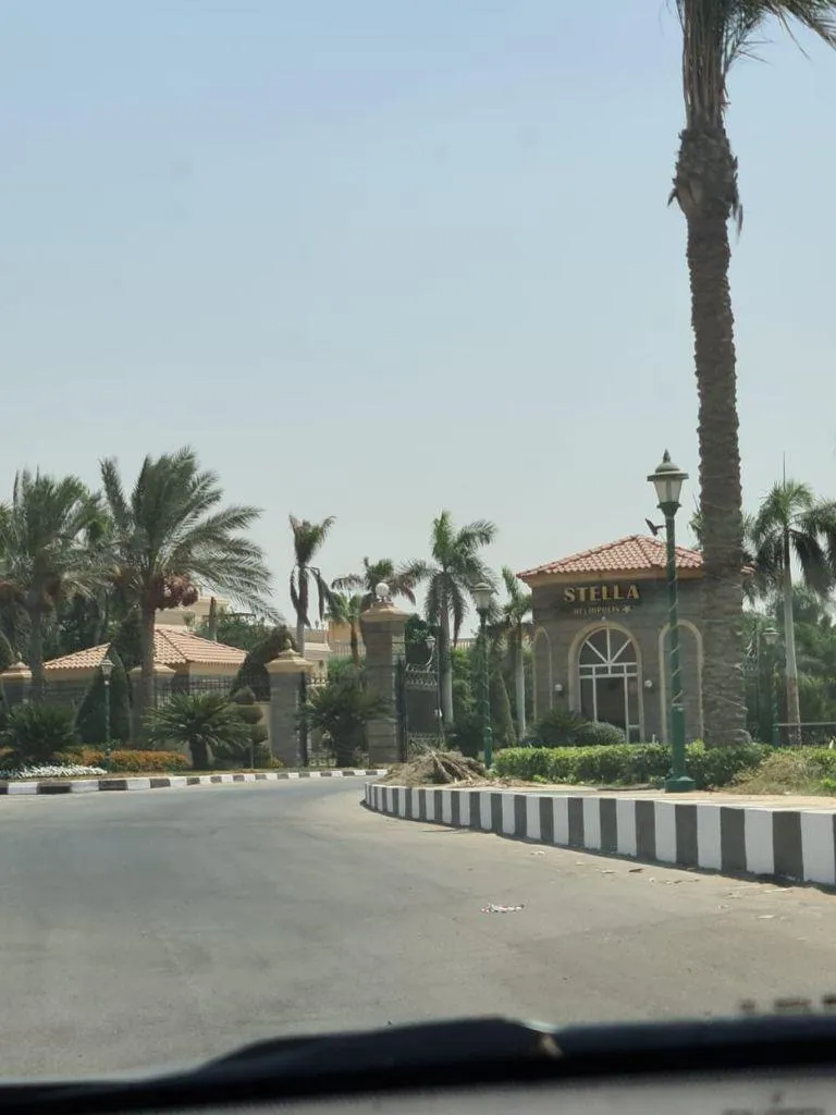 Access road with palm trees in Stella Heliopolis Compound
