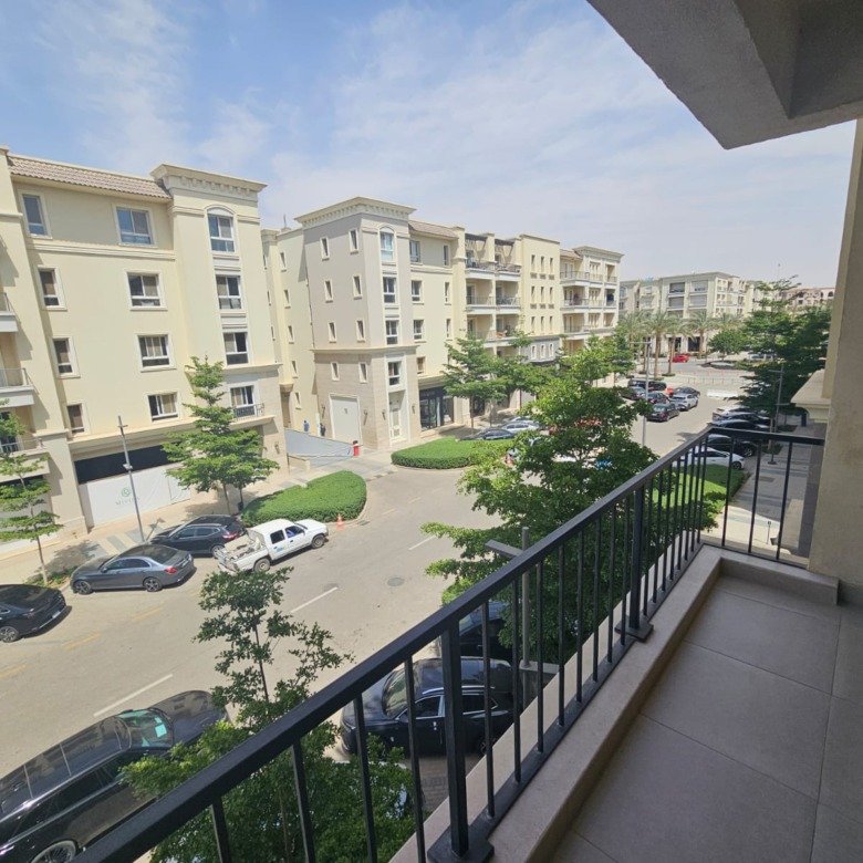 Balcony overlooking residential buildings - Mivida, New Cairo apartment