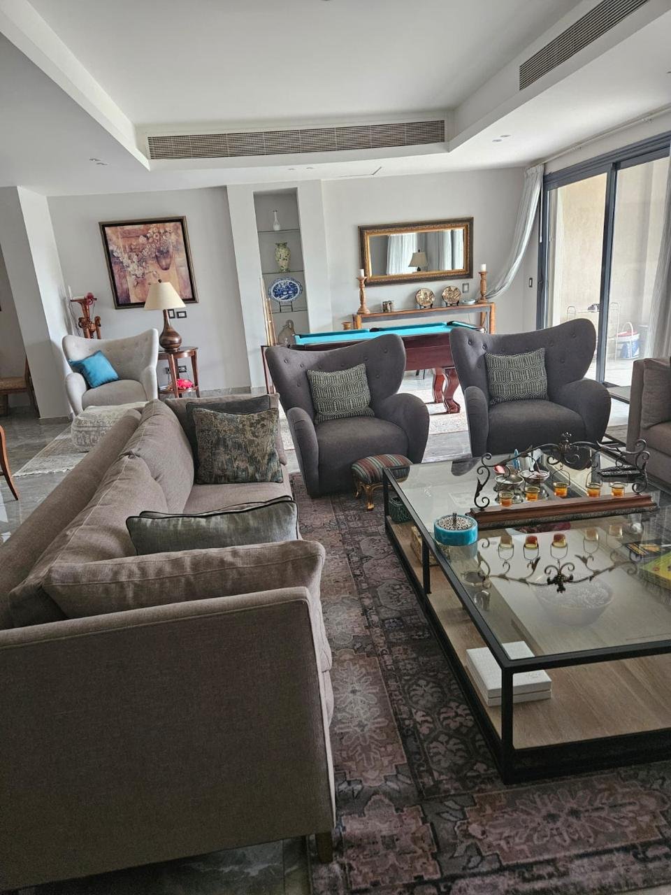 Garden View twinhouse for rent in Kattameya Dunes New Cairo