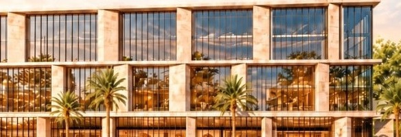 Upper facade project render for the shop for sale in Everyday Mall, Al Yasmeen, New Cairo