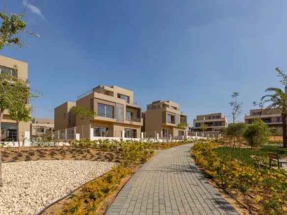 Palm Hills New Cairo compound buildings - صورة لمباني كمبوند بالم هيلز القاهرة الجديدة