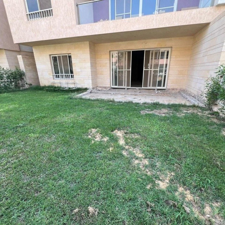 Ground-floor apartment facade and private garden in Promenade, Fifth Settlement, New Cairo, apartment for sale | واجهة الشقة الأرضي وحديقتها الخاصة في برومناد التجمع الخامس، شقة للبيع