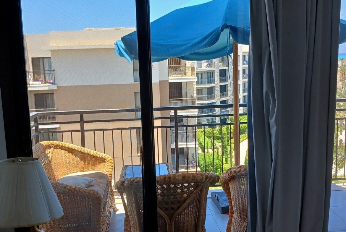 Terrace seating, Marassi Marina 1 North Coast studio for rent | جلسة التراس، ستوديو للإيجار في مراسي مارينا 1 الساحل الشمالي