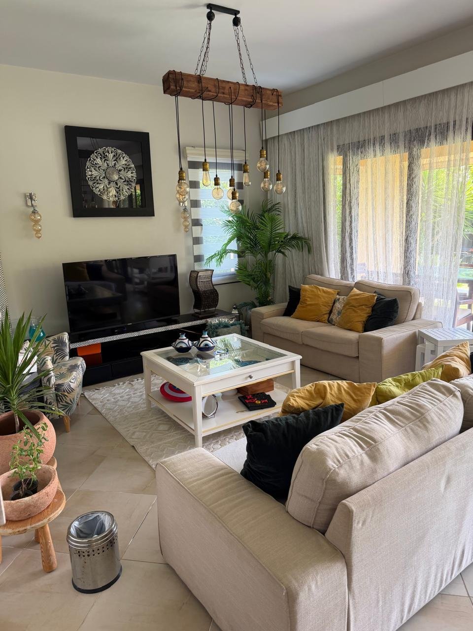 Furnished reception, Marassi Blanca villa for sale | ريسيبشن مفروش، فيلا للبيع في مراسي بلانكا