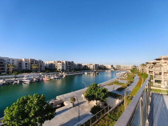 Panoramic canal view, Marassi Marina 2 chalet for rent | إطلالة بانورامية على القناة، شاليه للإيجار في مراسي مارينا 2