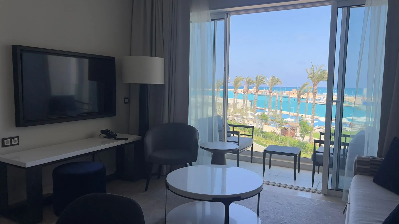 Hotel Apartment for Rent in The Address Beach, Marassi | 90 sqm, Marina View