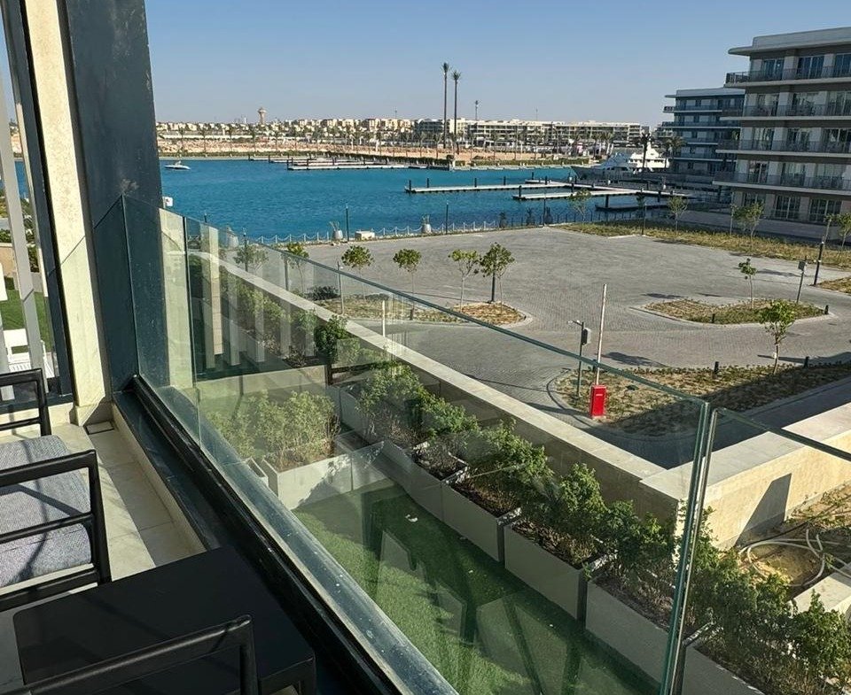 Marina view from the balcony in Marassi, North Coast