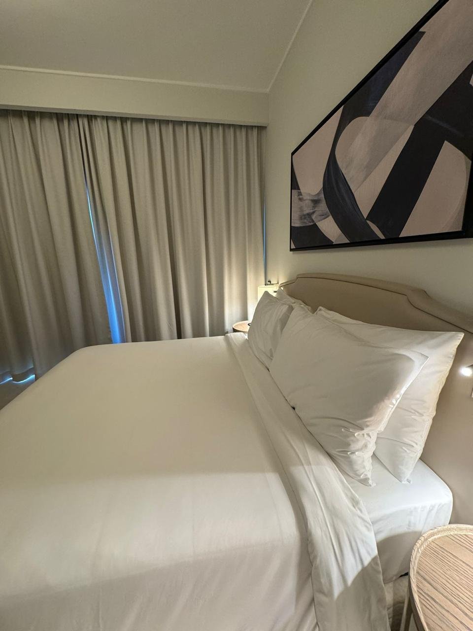 Bed with white pillows in Marassi, North Coast