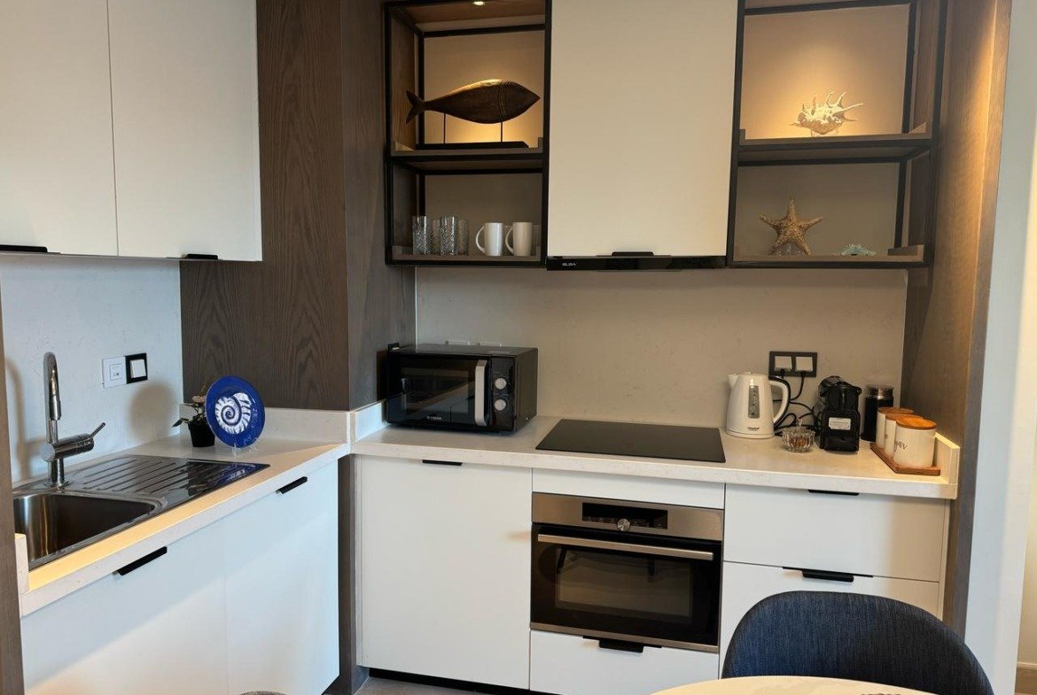 Kitchenette with oven and microwave in Marassi, North Coast