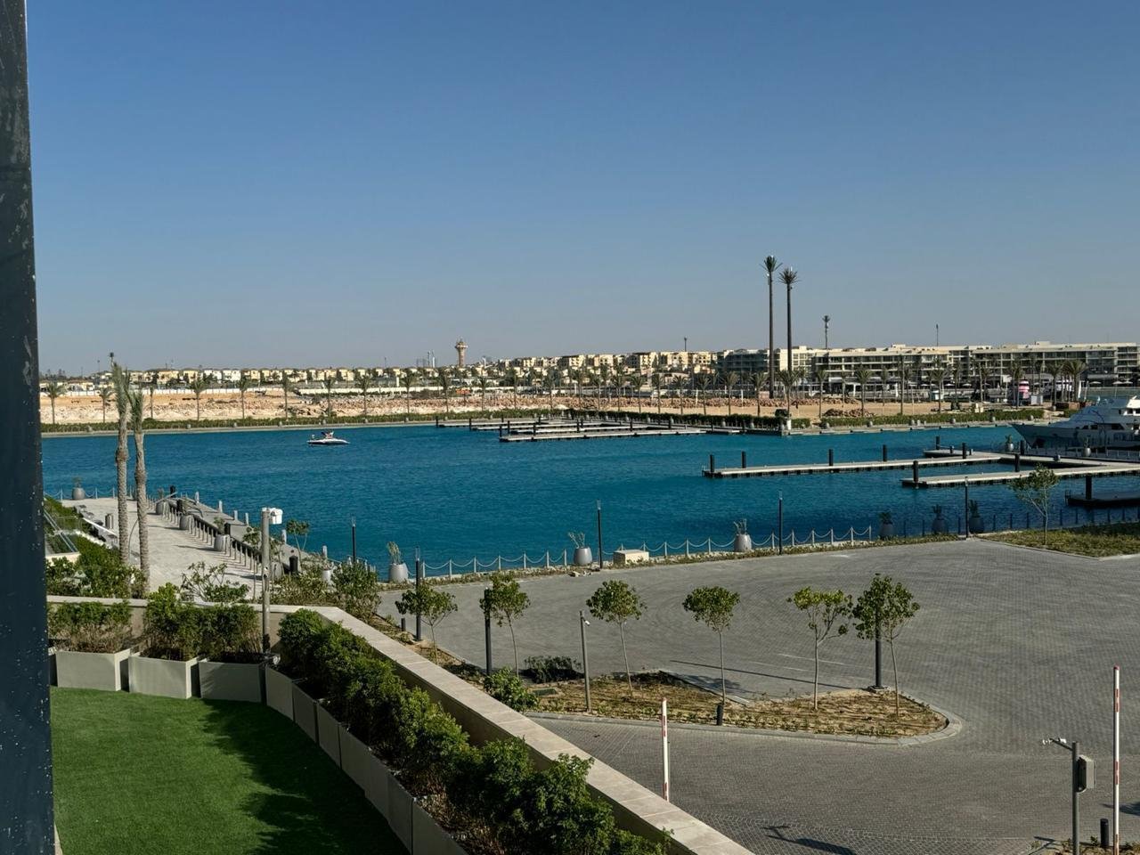 Waterfront view from the apartment in Marassi, North Coast
