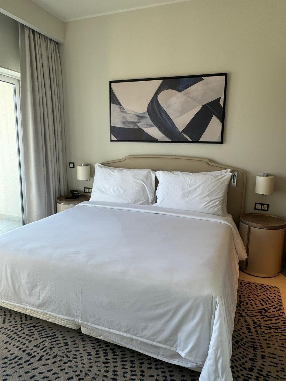 Bedroom with bedside lamps in Marassi, North Coast
