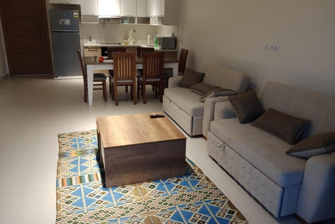 Living and dining area, Marassi Marina 2 chalet for sale | منطقة معيشة وسفرة، شاليه للبيع في مراسي مارينا 2