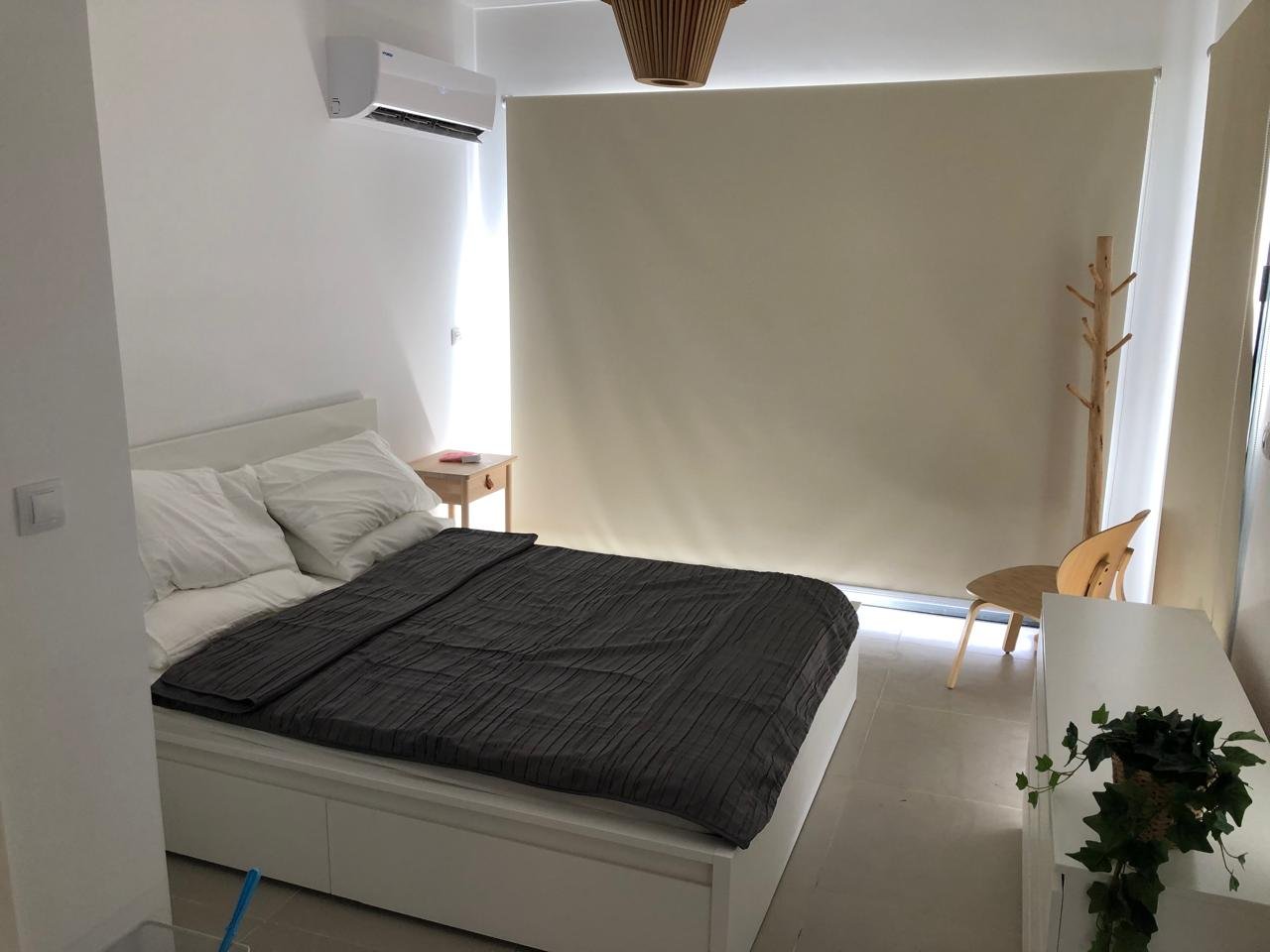 Bedroom with double bed, chalet for sale in Marassi Marina 1, North Coast | غرفة نوم بسرير مزدوج، شاليه للبيع في مراسي مارينا 1، الساحل الشمالي