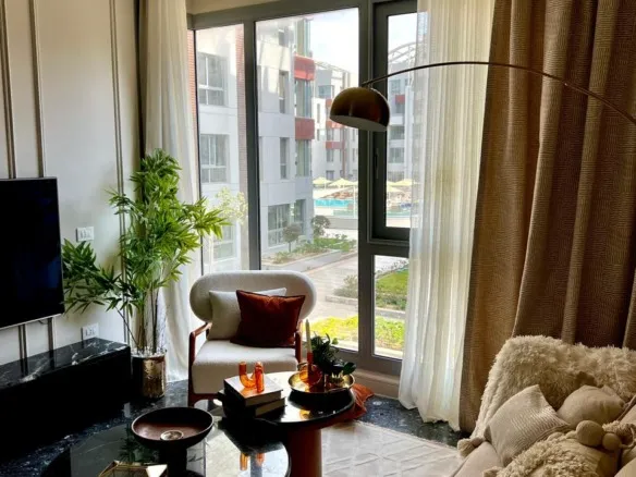 Hotel Apartment for Rent in JW Marriott, New Cairo | 84 sqm, Pool View