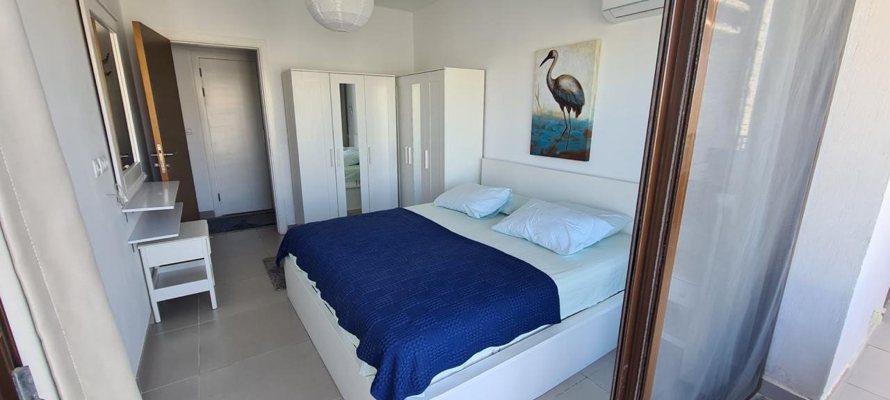 18-marassi-marina-292-07 Bedroom with double bed, chalet for rent in Marassi Marina 1, North Coast | غرفة نوم بسرير مزدوج، شاليه للإيجار في مراسي مارينا 1، الساحل الشمالي