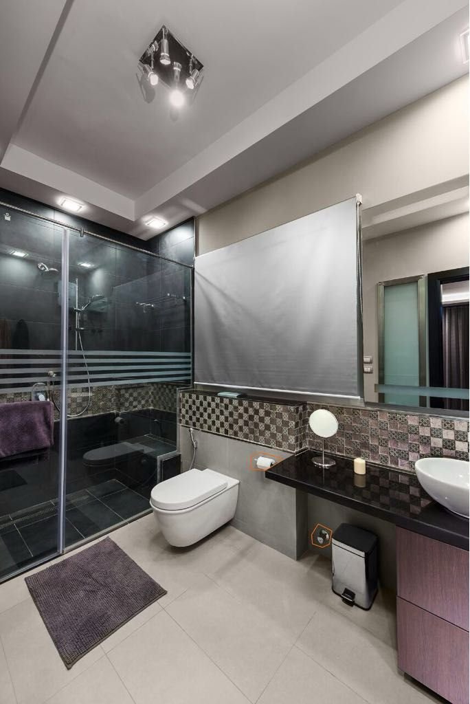 195-waterway1-duplex-sale-326-08 Bathroom with shower, duplex for sale in Waterway 1, New Cairo | حمام مع دش، دوبلكس للبيع في واتر واي 1، القاهرة الجديدة