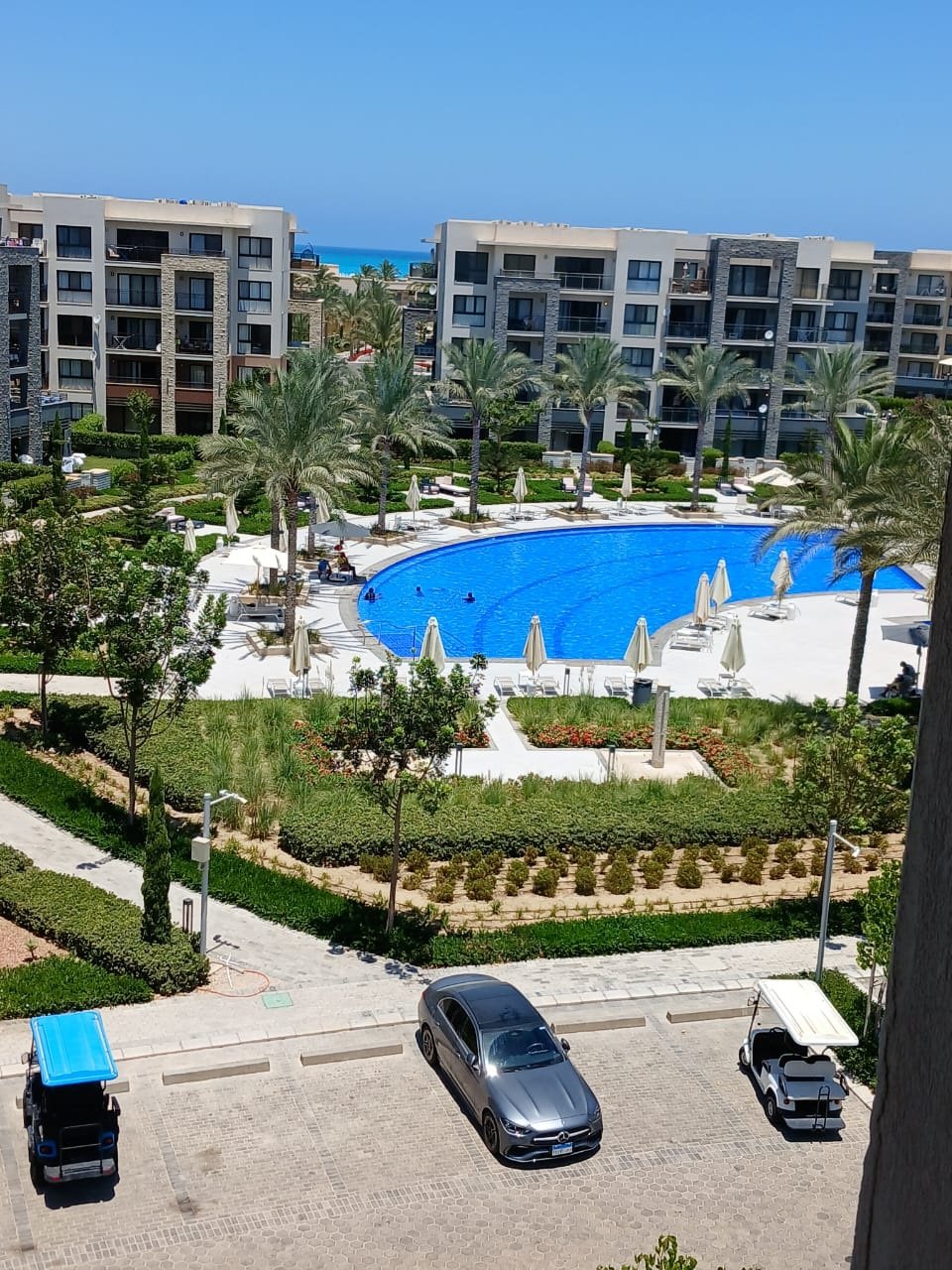 2-marassi-marina1-studio-rent-237-01 Pool and landscaped surroundings, Marassi Marina 1 North Coast studio for rent | حمام السباحة واللاندسكيب، ستوديو للإيجار في مراسي مارينا 1 الساحل الشمالي