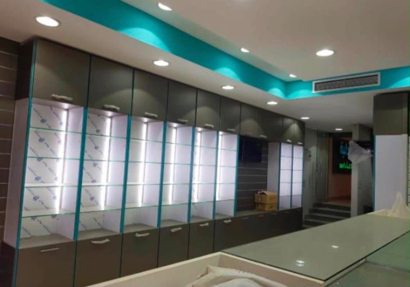 2-nasr-city-pharmacy-sale-353-01 Pharmacy display cabinets and counter in Nasr City | خزائن عرض وكونتر الصيدلية في مدينة نصر