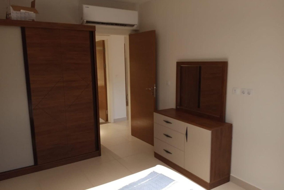Bedroom storage and air conditioning, Marassi Marina 2 chalet for sale | وحدات تخزين وتكييف بغرفة النوم، شاليه للبيع في مراسي مارينا 2