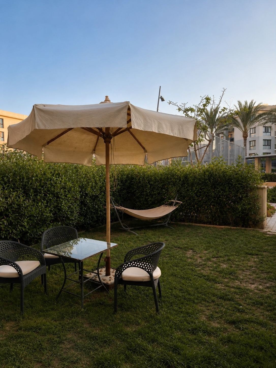 3-marassi-marina-286-02 Private garden with parasol, chalet for rent in Marassi Marina 1, North Coast | حديقة خاصة بمظلة، شاليه للإيجار في مراسي مارينا 1، الساحل الشمالي
