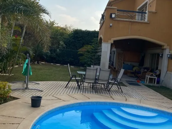Private pool and garden, twin house for sale in Deyar, Fifth Settlement, New Cairo | حمام سباحة خاص وحديقة، توين هاوس للبيع في ديار، التجمع الخامس، القاهرة الجديدة